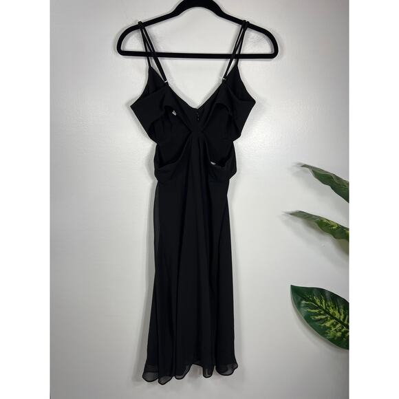 Dress The Population Women's M Abigail Cut Out Black Dress Sophisticated Formal - Picture 7 of 10